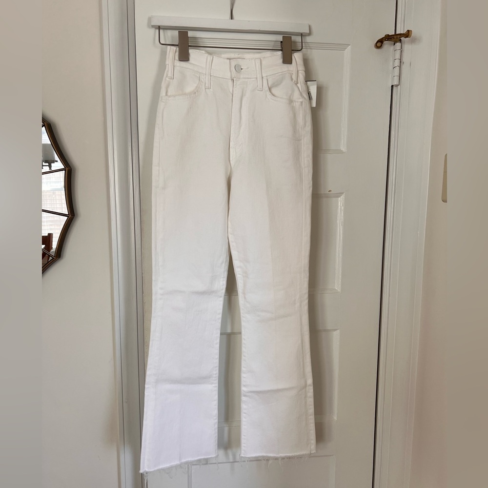 NWT Mother the Hustler Ankle Fray size 25
